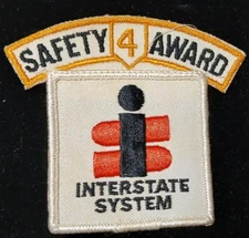 Interstate Motor Freight System safety 3 award driver patch 3-1/2 X 4 