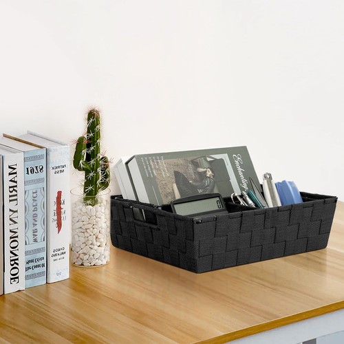 Woven Storage Baskets Storage Baskets For Organizing set Of 8 Cube Baskets Bin - Picture 5 of 7