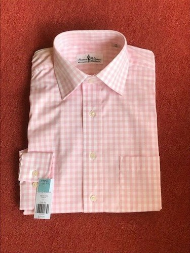 Andrew McDowall-Laine Taylor Pink gingham check cotton shirts - Picture 2 of 2