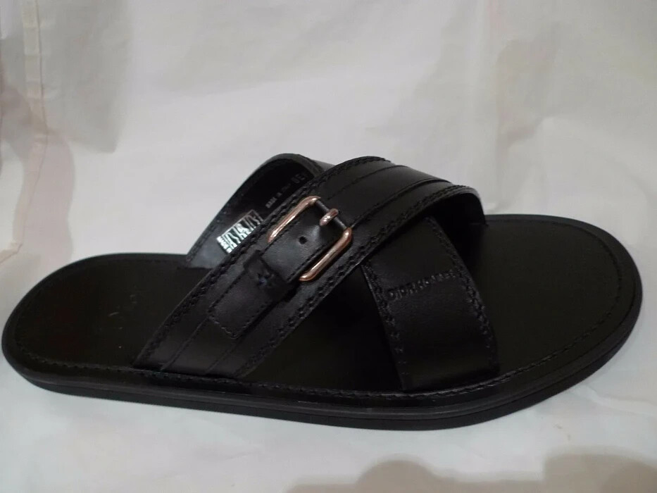 DIOR HOMME HEDI SLIMANE Rare Mens Leather Sandals Italy Size 43 US 10