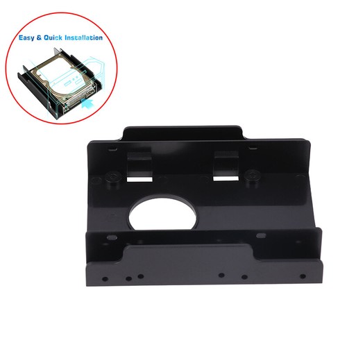 1 Set Dual Desktop SSD Mounting Bracket 2.5 To 3.5 Inch Hard Disk Bracket - Afbeelding 10 van 12