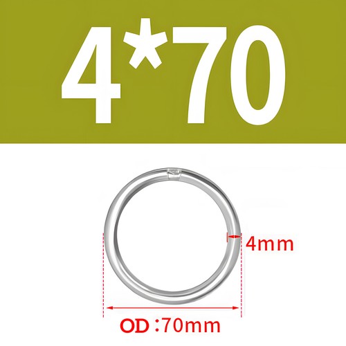Anillo redondo de acero inoxidable 3 - 12 mm x Ø 15 - 150 mm junta tórica anillo de metal soldado V2A - Imagen 27 de 98
