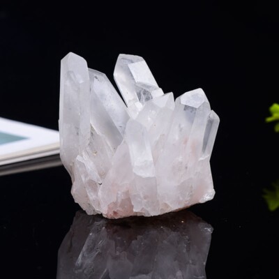 Natural Quartz Angel Aura Titanium Crystal Cluster Healing Rough Stone Specimens