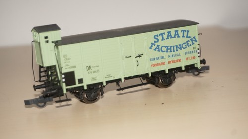 RF40/11/8] Brawa H0 aus dem 2er Set 48281 Ged. Güterwagen "STAATL. FACHINGEN" | Condition: Gebraucht