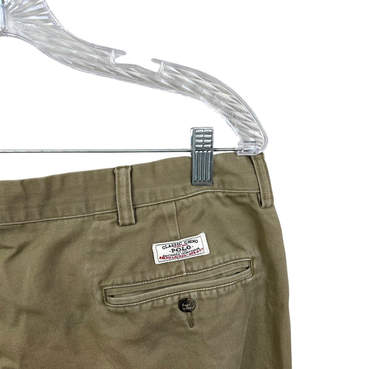 Polo By Ralph Lauren Mens Andrew Pants Pleated Chino Slash