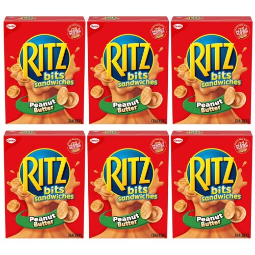 Ritz Bits Peanut Butter Sandwich Crackers, 6.3oz, 6-Pack