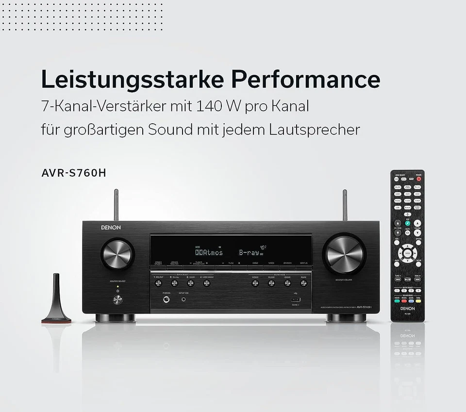 Denon AVR-S760H 7.2-Kanal AV-Receiver - Bild 2 von 4