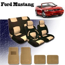 2024 2023 2022 2021 2020 2019 2018 2017 2016 For Ford Mustang Seat Covers Mats