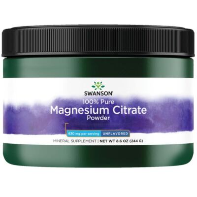 Swanson, 100% Pure Magnesium Citrate Powder, 630mg - Blitzversand