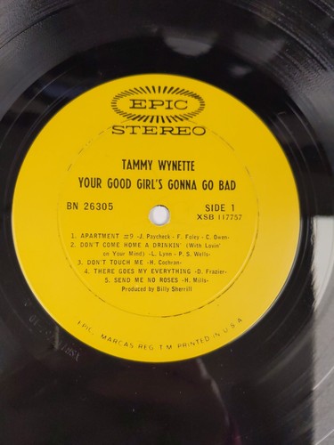 Tammy Wynette “Your Good Girl’s Gonna Go Bad” Vinyl LP 1967 - Picture 5 of 10