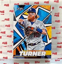 2021 Topps Fire Justin Turner Los Angeles Dodgers #111 base card