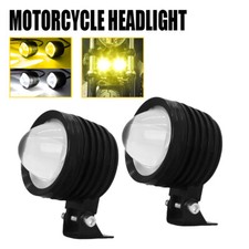 Pair 20W Motorcycle Headlight Fog Lights Led Auxiliary Driving Light Spotlight