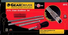 KD GewrWrench Brand  8915 15 PC STUBBY GEAR DRIVER SET