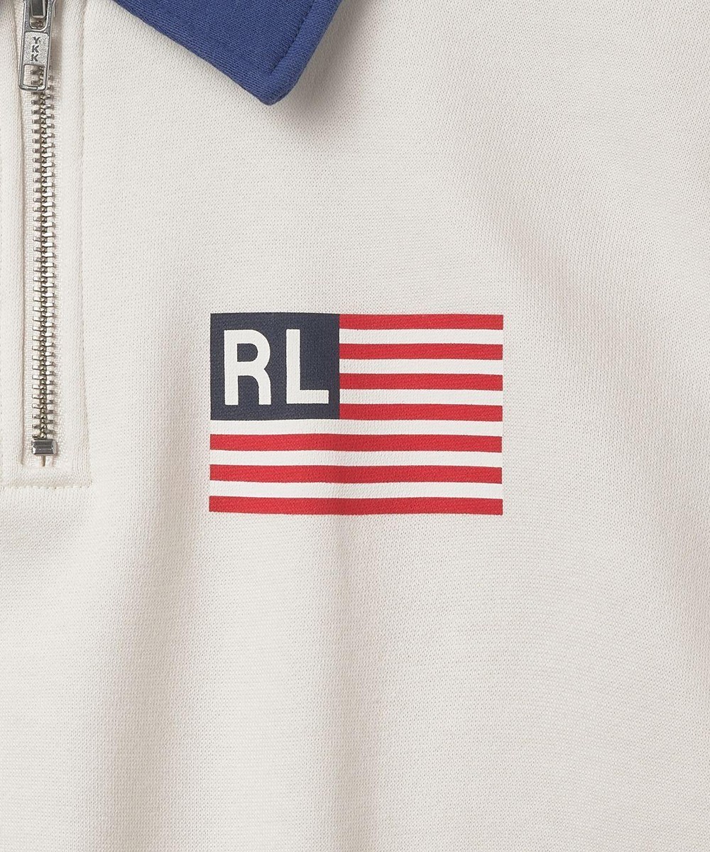 ★★POLO RALPH LAUREN★★ W Logo Flag Fleece Half Zip Pullov POLO RALPH LAUREN Logo Flag Fleece Half-Zip Pullover in