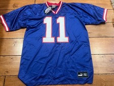 VINTAGE BUFFALO BILLS 11 ROB JOHNSON PUMA MESH FOOTBALL JERSEY SIZE L W TAGS