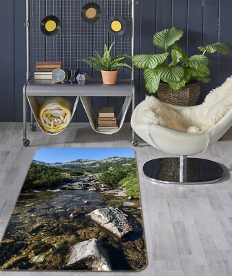 3D Stone River Valley ZHUA3632 Game Non Slip Rug Mat Photo Carpet Zoe