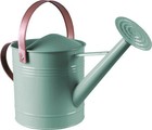 Metal Watering Can with Sprinkler Nozzle, 2 Handles & 4.5L Capacity Light Blue