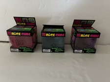 NEW LOT OF 3 NeeDoh NICE CUBE SQUISHY PURPLE/BLUE/PINK