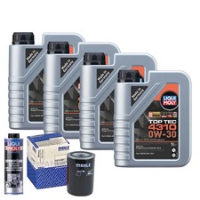 Motoröl 0W30 LIQUI MOLY Top Tec 4310 4L+MAHLE Ölfilter +Spülung