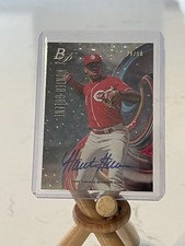 2018 Bowman Platinum - Top Prospects Rookie Hunter Greene #TOP-4 Ice Auto /50