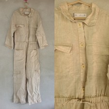 NWT ZARA Kids Jumpsuit Size 8 Linen