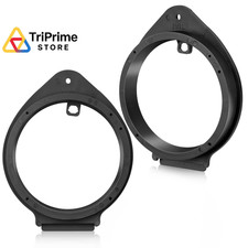 NuIth Aftermarket Front Rear Door Speaker Adapter Spacer Ring for GM Black