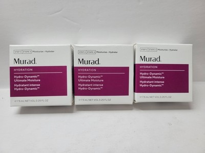 Murad Hydro-Dynamic Ultimate Moisture Lot Of 3 O.25 Fl.oz Each