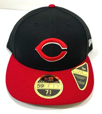 Cincinnati Reds NE MLB 2017 On-Field Low Profile Fitted Hat-Black/Red