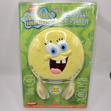 Vintage Spongebob Squarepants Portable CD Player NEW in Blister Pack 2004 Read
