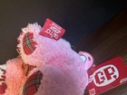 TAiTo CHAX GP Gloomy Bear Fluffy Pink Plush Soft Toy Bow Plastic Claws NWT New — photo 3