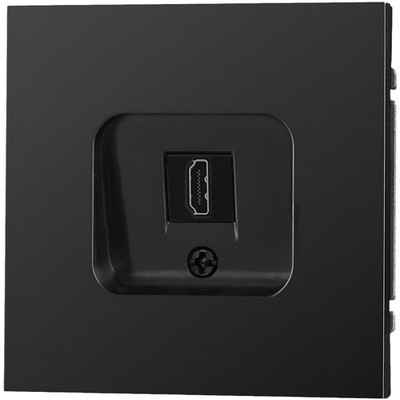 Matte Oberfläche Wandsteckdose schwarz 80 mm Größe für europäische elektris
