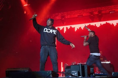 Dizzee Rascal performs during Park Life Festival at Platt Fields P- Old Photo 14