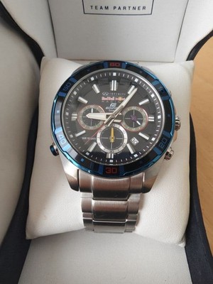 Casio Edifice Red Bull Racing Chronograph Watch 43mm Quartz wrist 19cm Mens