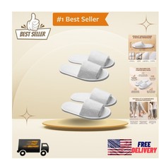 Unisex Classic Waffle-style Spa Slippers Lightweight Breathable for Home