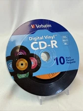 Verbatim Digital Vinyl 80-Min/700MB 10pk CD-R Audio Discs Recordable