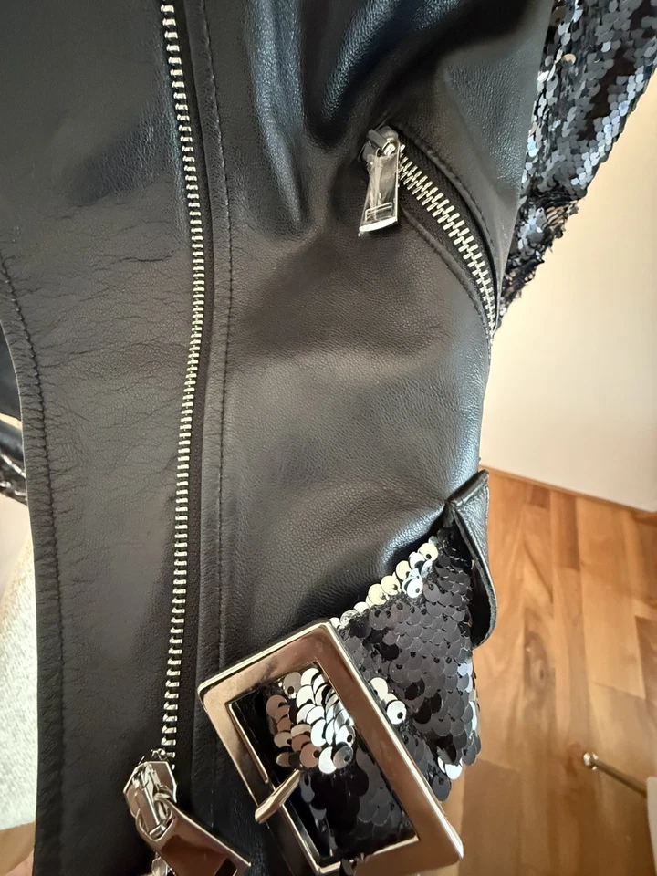 LEATHER jacket women . Anna Rock Milano - Bild 3 von 4