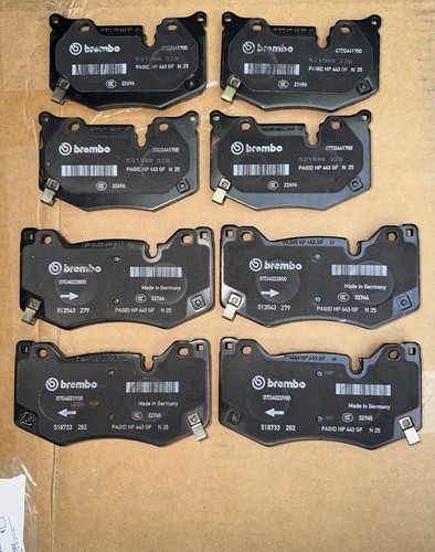 Corvette C8 Z51 Brake Pads Brembo OEM Full Set Front And Rear