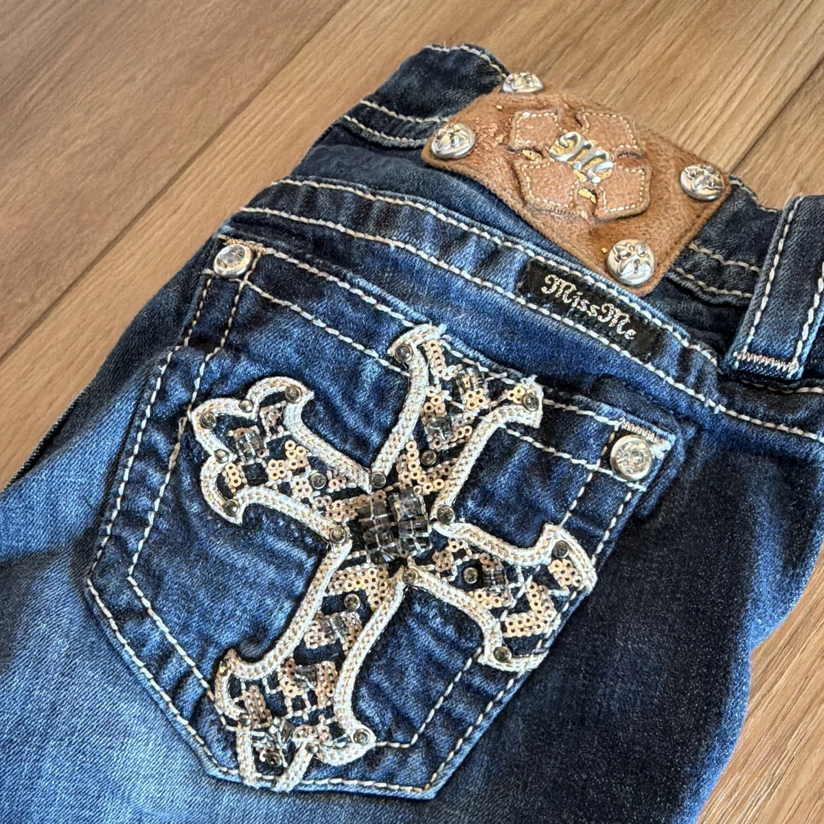 Miss Me ジーンズ 29 ブーツカット 刺繍 スタッズ フレア Miss Me Women's 29 in Inseam Jeans for sale | eBay