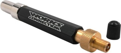 Works Connection Fork/Shock No Air Loss Adaptor for Schrader Type Pumps