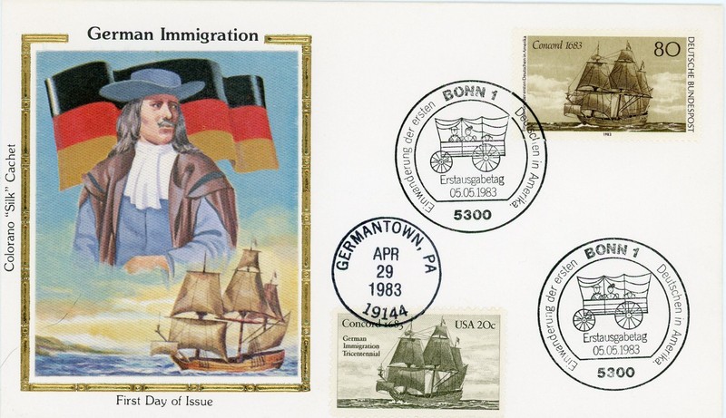 1981 German Immigration Joint FDC US # 2040 & West Germany # 1397