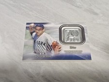 2021 Topps Update Series 70th Anniversary Manufactured Logo Patches Yogi Berra