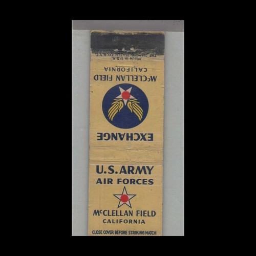 Matchbook Cover - US Military - US Army Air Forces McClellan Field, CA
