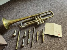 Vintage Lincoln Brass Trumpet Circa 1959 Made In England with Case