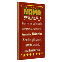 Holzschild Spruch 20X30Cm Mama TröSterin Lehrerin Immer Da