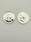 1958 1959 Proof Franklin Half Dollar Lot of 2 Silver 90% US Mint Proof #1002