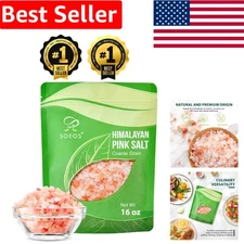 Versatile 16 oz Coarse Pink Salt – Non-GMO Crystal Salt for Culinary Excellence