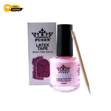 PUEEN Latex Tape Peel Off Cuticle Guard Skin Barrier Protector Nail Art Liquid