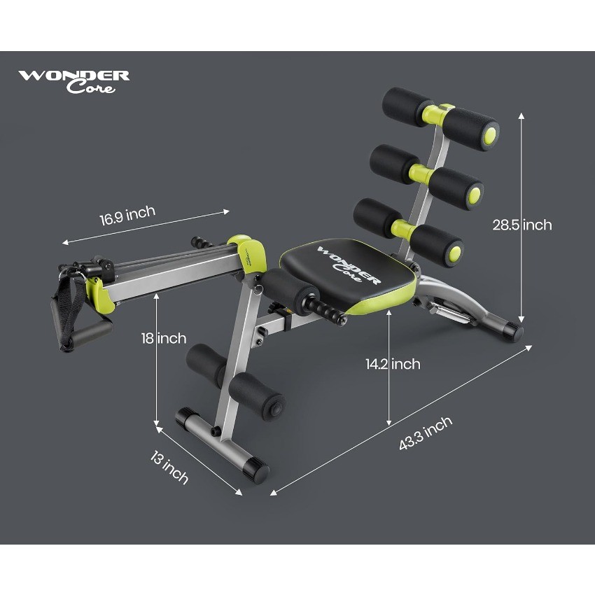 WONDER CORE 2 Total Gym Machine, Ab Workout Equipment, Adjustable