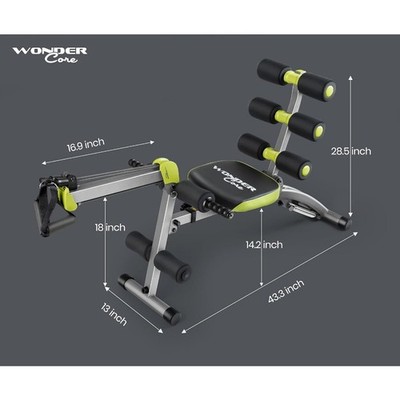 WONDER CORE 2 Total Gym Machine, Ab Workout Equipment, Adjustable
