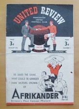 MANCHESTER UNITED v LIVERPOOL 1947/1948 *Good Condition Football Programme*